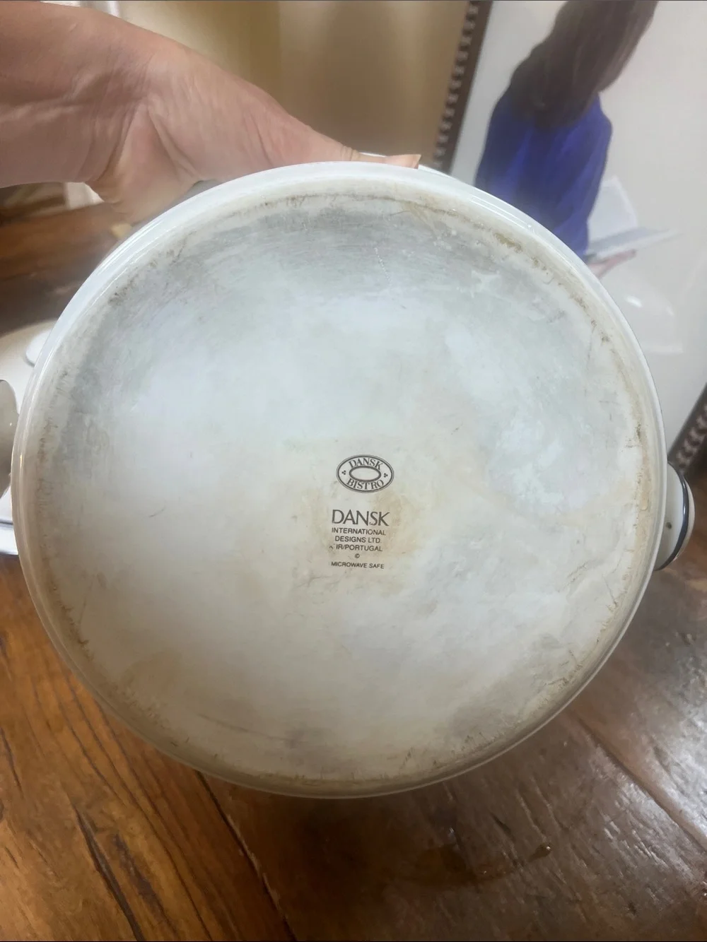 Vintage Dansk Bistro Covered Casserole 3 Quart Christianhavn Blue